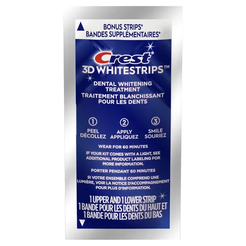 Vista 11 de Crest 3D Whitestrips Efectos Profesionales – Kit de Blanqueamiento Dental, 22 Tratamientos (20 + 2 de Regalo), Cada uno con 1 Superior/1 Inferior
