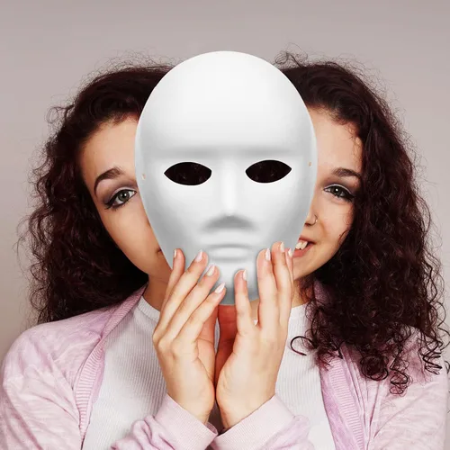 Vista 3 de Sumind 36 máscaras de papel maché blancas para bricolaje, 2 tamaños, papel pintable para fiesta de máscaras, Mardi Gras, proyectos artísticos