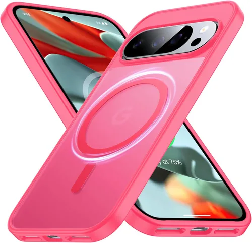 Vista 21 de Funda Magnética NO.1 para Google Pixel 7a Case [Compatible con MagSafe][Anti-Huellas][Ajuste Delgado][Resistente a Golpes Militar] Cubierta