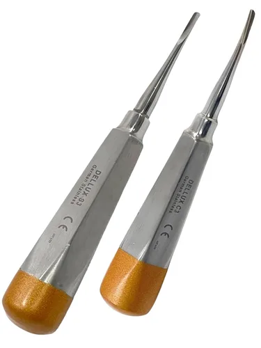 Vista 38 de ArtLaB -Elevador de luxación dental Elevadores de raíces dentales Punta curva recta-Periotome Elevador de luxación de raíz apical Elavators Dentales