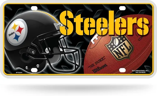 Vista 22 de Rico Industries Placa de matrícula de metal unisex para adultos de la NFL