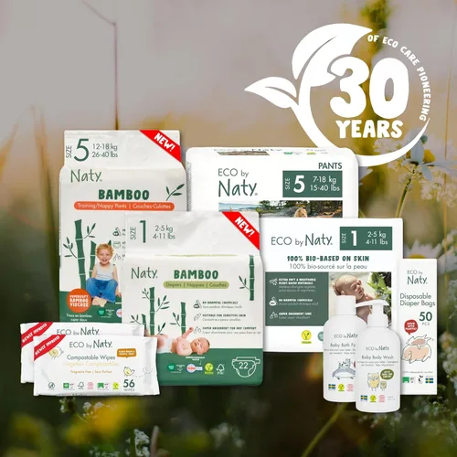 Vista 6 de Naty Pantalones de entrenamiento de viscosa de bambú – Ropa interior de entrenamiento para ir al baño, dominadas, ecológicas, suaves como la seda