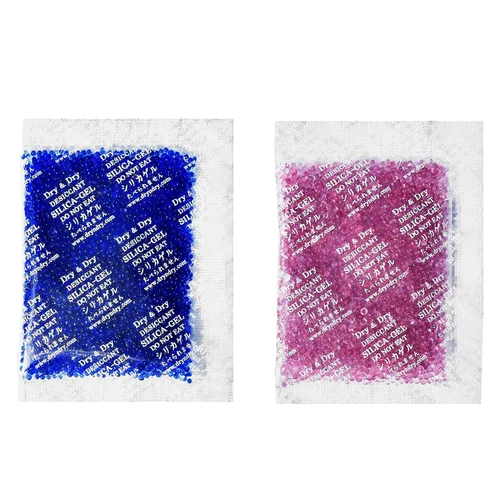 Vista 13 de Dry & Dry Paquetes de gel de sílice indicativo azul de 0.35 oz - 25 paquetes recargables