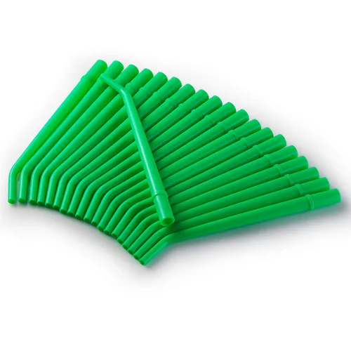 Vista 2 de JMU Puntas de aspirador dental, puntas de succión quirúrgicas desechables (verde-1/4 ", 25)
