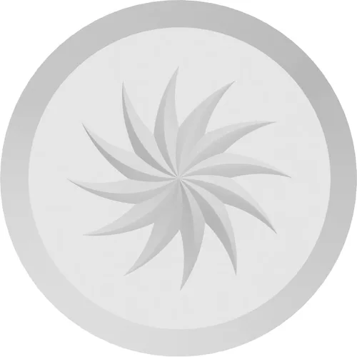 Vista 2 de Ekena Millwork ROSP030X030X100GRY13 Roseta estándar con borde biselado, 3.0 in de ancho x 3.0 in de alto x 1.0 in, PVC