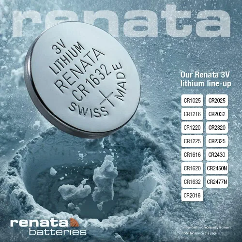 Vista 3 de Renata CR2430 Baterías - Batería de litio de 3 V 2430 (2 unidades)