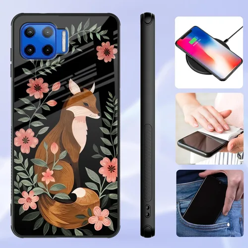 Vista 316 de Funda para Motorola Moto Edge 2022, cubierta trasera de vidrio templado con protector de pantalla, funda protectora a prueba de golpes para Motorola