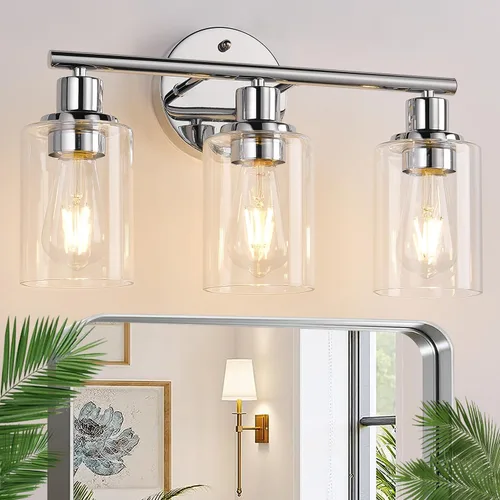 Vista 31 de Zarbitta 2-Light Bathroom Light Fixtures,Black Modern Vanity Lights with Milky White Frosted Glass Shades,Bathroom Wall Lamp for Mirror Kitchen