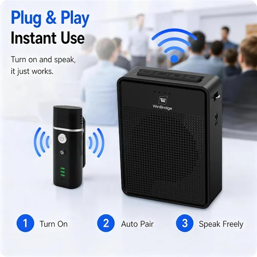 Vista 6 de Voice Amplifier with Bluetooth & Wireless Lavalier Microphone B006 15W