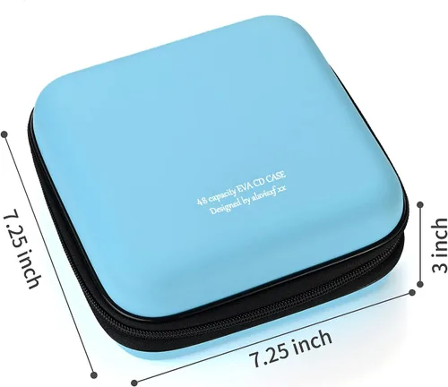 Vista 32 de Funda para DVD, estuche de CD EVA, organizador de almacenamiento, portátil, protector de DVD, soporte para billetera para coche