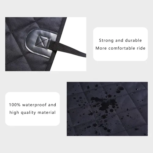 Vista 5 de Funda impermeable para asiento delantero de automóvil, cubierta delantera para mascotas, a prueba de arañazos y antideslizante, funda de asiento