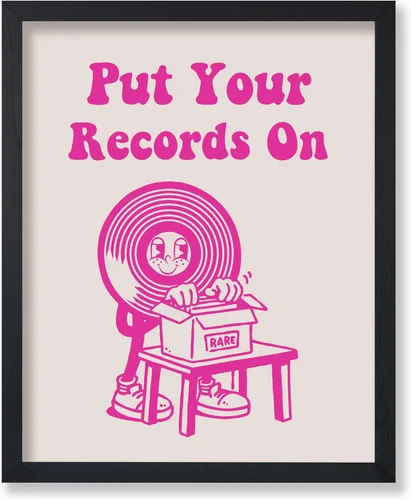 Vista 35 de Poster Master Póster If It's Nice Play It Twice - Impresión retro de tocadiscos - Arte de tocadiscos - Arte musical - Arte de preparación rosa