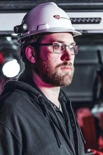 Vista 2 de Streamlight 69333 Vantage II 350-Lumen Industrial Hard Hat Mount Light with Blue LED Tail Light, Black