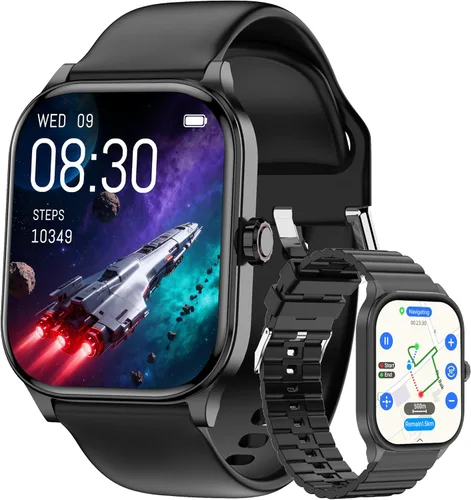 Reloj inteligente para mujeres y hombres con texto y llamadas, 2025 nuevos relojes inteligentes con inteligencia artificial con frecuencia cardíaca,