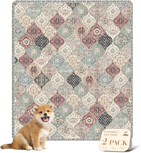 Vista 15 de nunubaby Almohadillas lavables para orina para perros, elegantes, antideslizantes y a prueba de fugas. Almohadillas reutilizables para orinal