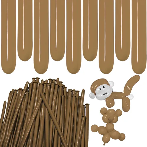 Vista 27 de Globos largos de animales, 260 globos gruesos para atar un arco de globos, para torcer látex, modelado mágico, cumpleaños delgado, para fiesta