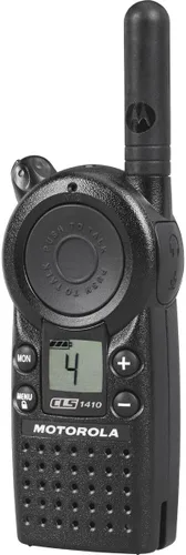 Vista 7 de Motorola Radio de dos vías 5 millas profesional 4 canales UHF , Negro