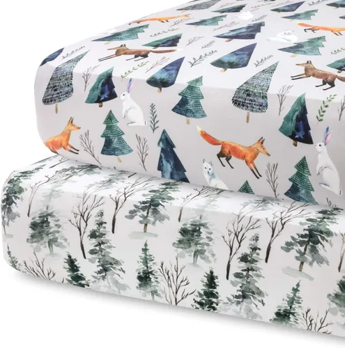 Pobibaby Premium - Sábanas bajeras con bonitos estampados para cunas, moisés y cambiadores.