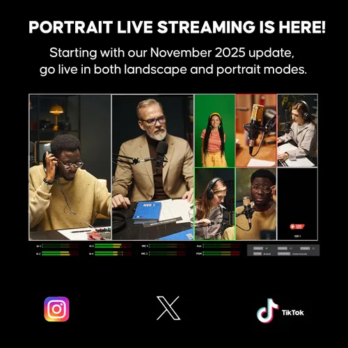 Vista 5 de Osee GoStream Deck HDMI Pro Conmutador de Mezclador de Vídeo Multi Cámara para Transmisión en Vivo con NDI Actualizable