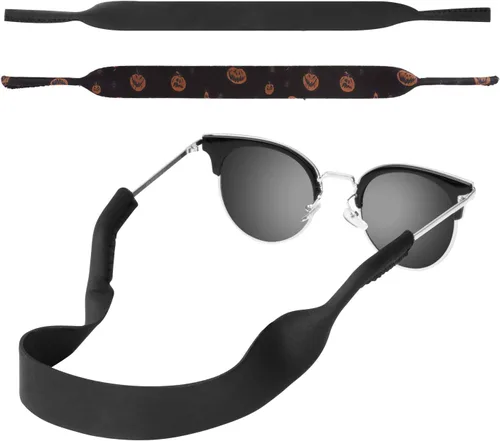 Vista 14 de MoKo Retenedor de lentes de neopreno (paquete de 2) de ajuste universal, retenedor de lentes de sol deportivos sin cola, correa de gafas de sol