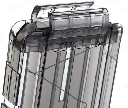 Vista 3 de WORKER 15-Darts Honeycomb Magazine Clip Reemplazo para Nerf Toy Color Negro Transparente