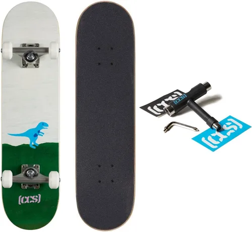 Vista 7 de [CCS] Mini Skateboard for Kids & Youth 7” Wide Maple Wood Fully Assembled with Skate Tool & Stickers Boys & Girls