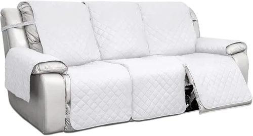 Vista 11 de PureFit Fundas de sofá reversibles resistentes al agua para sofá reclinable de 2 asientos, funda de sofá reclinable con división antideslizante