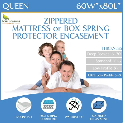 Vista 34 de Protector de colchón para sofá cama tamaño individual, 39 pulgadas de ancho x 72 pulgadas de largo x 5 pulgadas de profundidad, funda impermeable