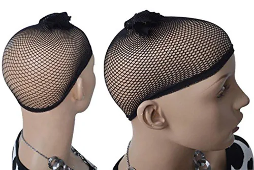 Vista 4 de ANOGOL Gorro de pelo pelucas negras con luz roja con peluca de cola de caballo para cosplay de anime pelucas sintéticas multicolor con cola