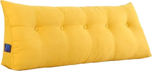 Vista 12 de Almohadas de cuña para sentarse en la cama, almohadas de lectura, almohada triangular con funda de almohada extraíble, cojín de respaldo para sofá