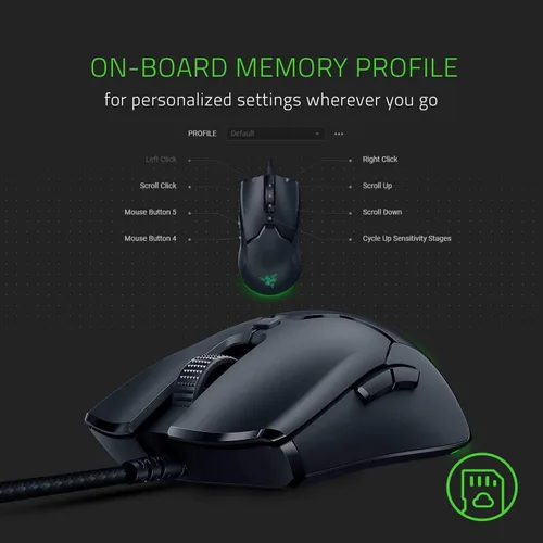 Vista 6 de Razer Gaming Viper Mouse inalámbrico con sensor óptico DPI de entrada más rápida