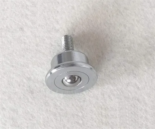 Vista 2 de CHFENG-C SP8-FL Ruedas de bolas con tornillo, bola de entrega de precisión en miniatura, tornillo M5, soporte de carga 22.0 lbs, rueda para muebles