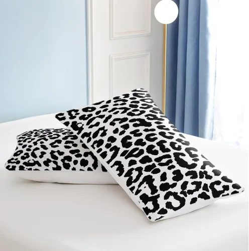 Vista 6 de SOULZZZ Juego de funda de edredón con estampado de leopardo, tamaño King, suave, de lujo, suave, con guepardo, para niñas, estilo moderno, bohemio