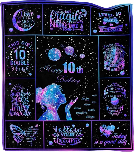 Regalos de cumpleaños para niñas de 10 años, regalos para niñas de 10 años, regalos de cumpleaños número 10 para niñas, decoración de cumpleaños