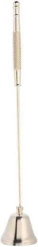 Vista 8 de TOPINCN Vela Snuffer Bell Shape Candle Snuffer Herramienta de vela de acero inoxidable Snuffer Put Out Wick Candle Cover Tool (dorado)