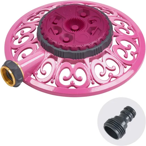 Vista 9 de Melnor 65101-AMZ - Aspersor de patrón 8 de metal Sprout y adaptador de producto QuickConnect, paquete Amazon, verde grosella