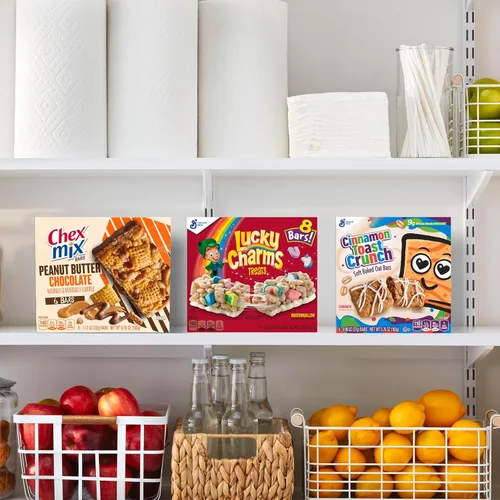 Vista 8 de Lucky Charms Barritas de cereales, barras de aperitivos, 8 unidades, 6.8 onzas (paquete de 6)