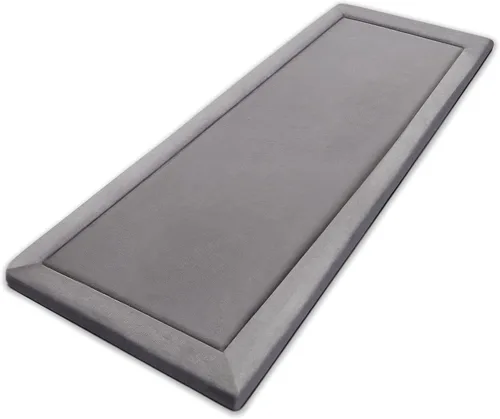 Vista 9 de MICRODRY - Alfombra de espuma viscoelástica para sala de estar, alfombra de microfibra con almohadilla integrada, alfombra resistente a la Gris claro