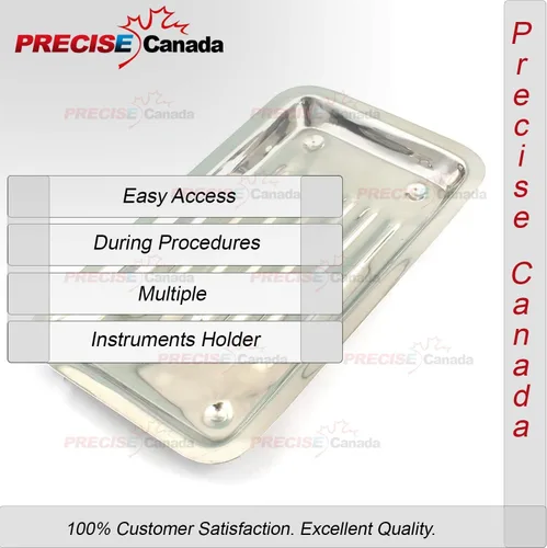 Vista 3 de Preciso Canadá: Juego De 2 escalador bandeja instrumentos dentales Dental bandeja