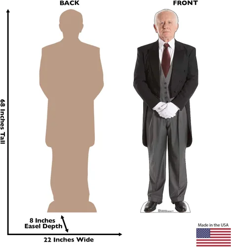 Vista 2 de Cardboard People Butler - Soporte de cartón de tamaño real