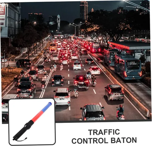 Vista 4 de Luminoso tráfico LED Glow Stick para conciertos, alertas de emergencia y control de tráfico, reutilizable, alto brillo para visibilidad, condiciones