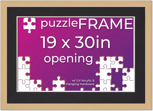 Vista 12 de Poster Palooza Kit de marco de rompecabezas de 11.25 x 38.25 pulgadas. El kit incluye hojas de pegamento para rompecabezas, marco de rompecabezas