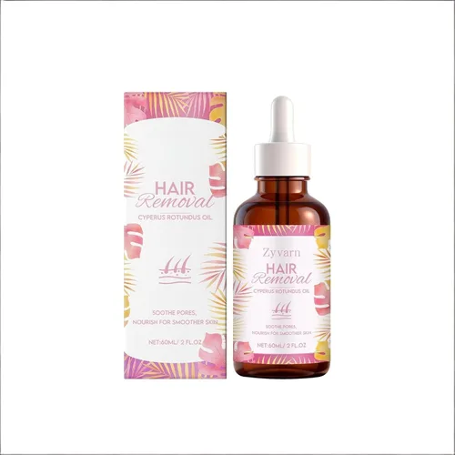 Cyperus Rotundus Oil Hair Removal Serum for Women and Men, Body Care Dropper for Smooth Skin, Lightweight Daily Formula, 60ml (1pc)
