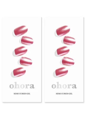Vista 72 de ohora - Tiras de uñas de gel semicuradas (N Silver Chrome), blancas, metálicas, para cualquier lámpara de uñas UV/LED, larga duración, con 2