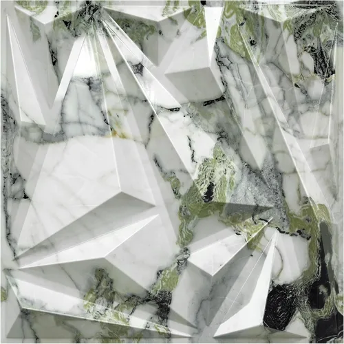 Vista 15 de STICKGOO Paneles de pared 3D, paquete de 33 paneles de pared con diseño de rayo y diamante para decoración de pared interior, paneles de pared