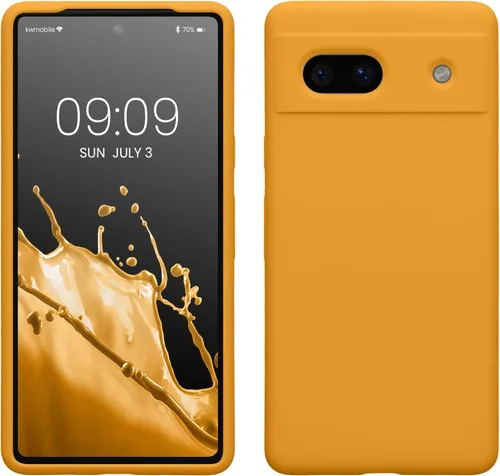 Vista 50 de kwmobile Funda Compatible con Google Pixel 6 Pro - Funda de Teléfono de Silicona TPU con Acabado Suave - Azul Caribe