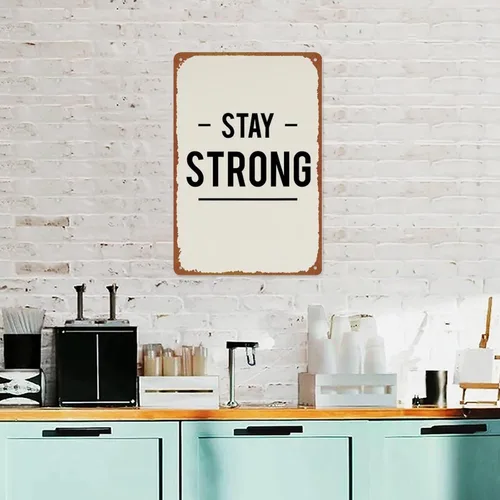 Vista 4 de Interesting Metal Sign Small Wins Poster Wall Art For Room Garage Coffee Bar Decor 8x12 inches