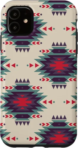 Vista 8 de Funda única con diseño azteca navajo rojo turquesa occidental para iPhone 17