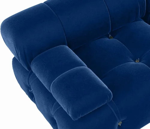 Vista 70 de Sofá modular moderno de terciopelo, sofá modular minimalista en forma de U de 6 plazas con 2 otomanas para sala de estar, oficina, apartamento