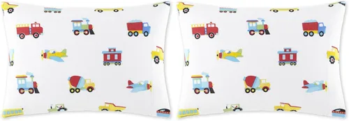 Vista 8 de Wildkin Funda de almohada de franela 100% algodón para niños, suave, transpirable y tamaño estándar, dinosaurios jurásicos